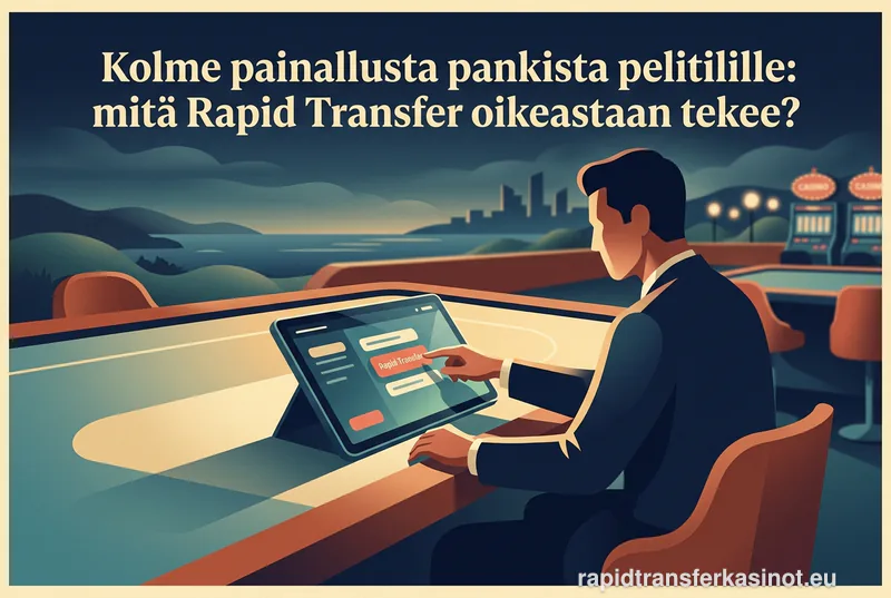Kolme painallusta pankista pelitilille: mitä Rapid Transfer oikeastaan tekee?