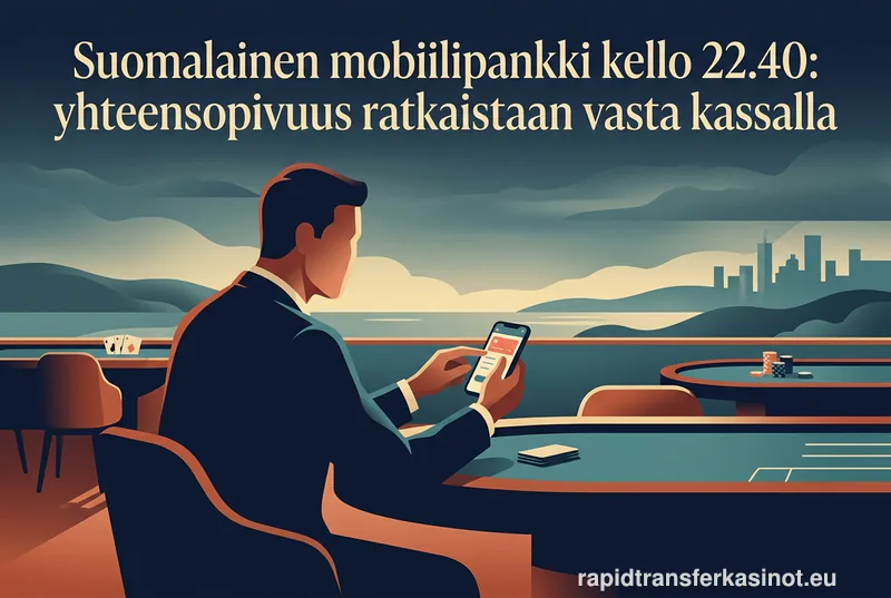 Suomalainen mobiilipankki kello 22.40: yhteensopivuus ratkaistaan vasta kassalla